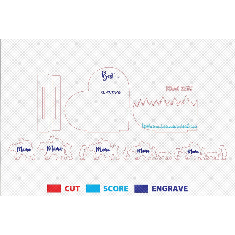 Personalized Birth Month Flowers Heart Stand Decor SVG First Mom Now Grandma Svg Gift For Mom Mothe 1
