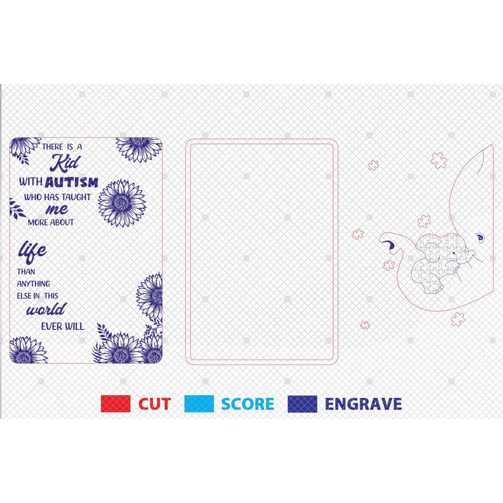 Elephant Autism Sign SVG Gift For Mom Autism Mom Svg Autism Awareness Svg 1