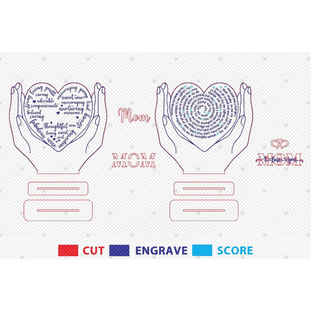 Personalized Holding Heart Hand Stand Decor SVG Gift For MomMothers Day SvgMothers Day Gifts SvgGlo 1