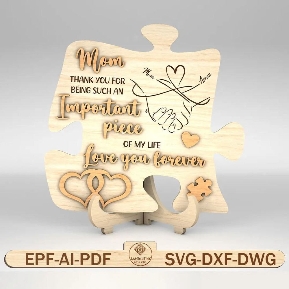 Personalized Mother And Kid Hand Stand Decor SVG Mom Piece Svg Gift For Mom 0