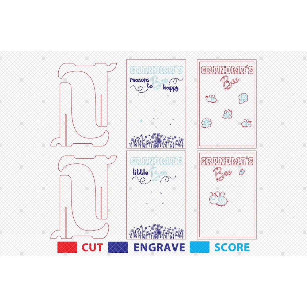 Personalized Grandma Reasons To Bee Happy Sign SVG Gift For GrandmaMothers Day Gifts Svg 1