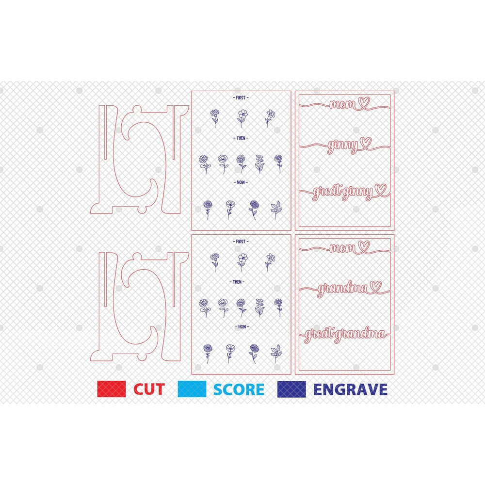 Personalized Birth Month Flowers Sign SVG First Mom Then Grandma Now Great Grandma Svg Gift For Mom 1