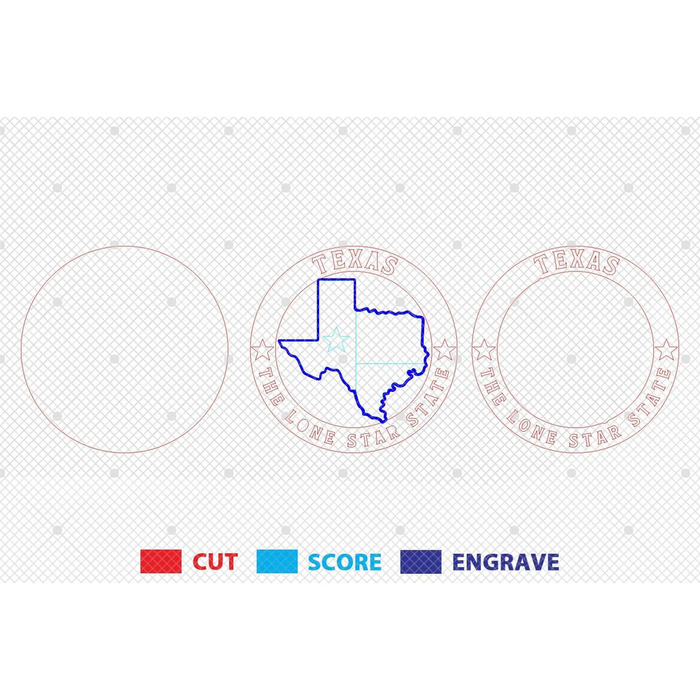 Multilayer Texas The Lone Star State Svg Texas State Round Sign Svg Flag Day Svg Independence Day S 1
