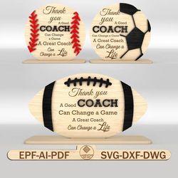 thank you soccer coach sign svg, baseball coach sign svg