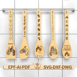 rooster wooden spoons svg, chicken lovers svg, kitchen gift svg, spoon engraving quotes svg,gift for mom,glowforge svg