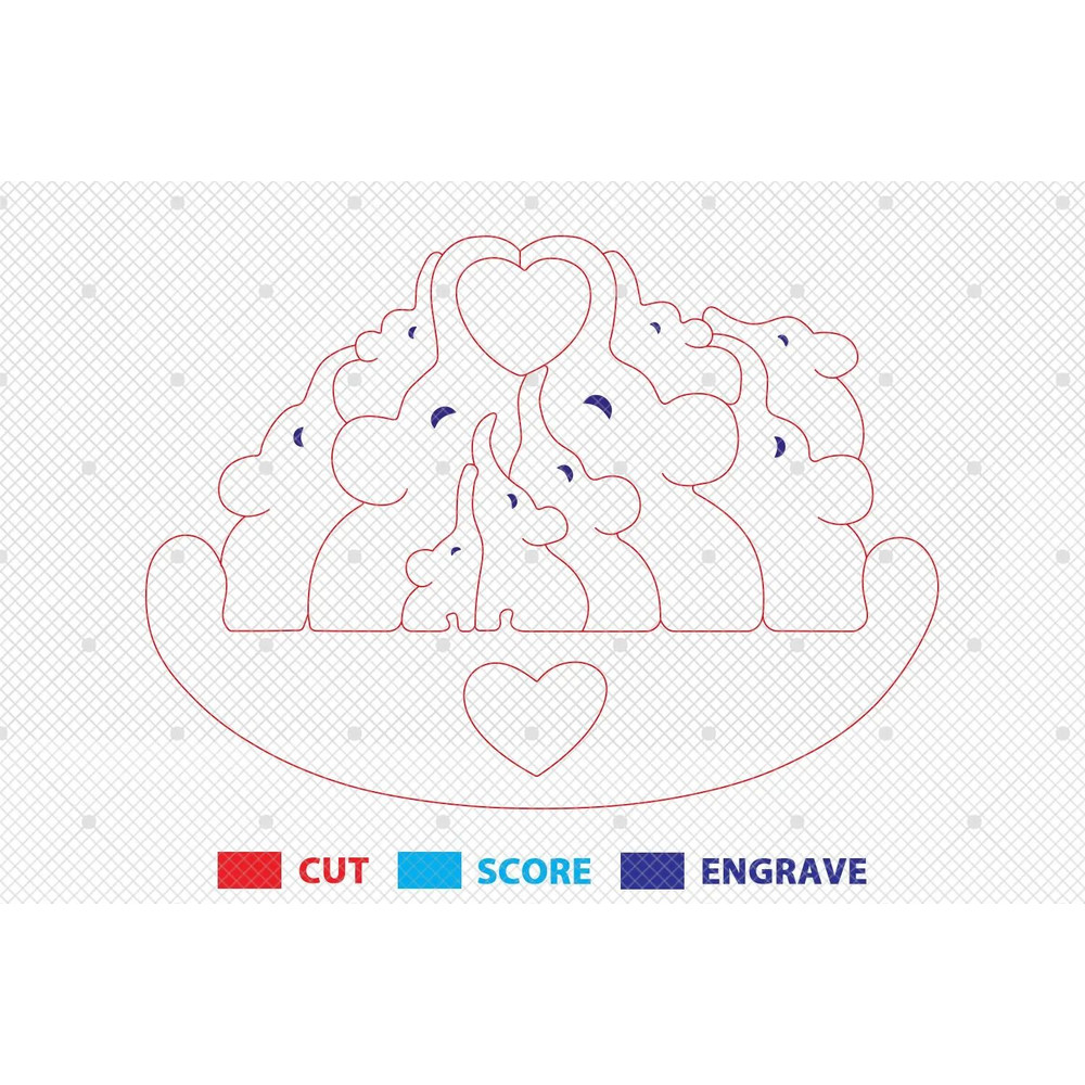 Personalized Elephant Family Puzzle SVG Elephant Puzzle Pieces Svg Fathers Day Svg Mothers Day Svg 1