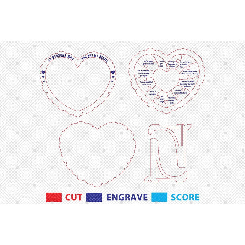 Personalized 12 Reasons Why You Are My Bestie Stand Decor SVG Gift For Bestie Best Friends Gifts Sv 1