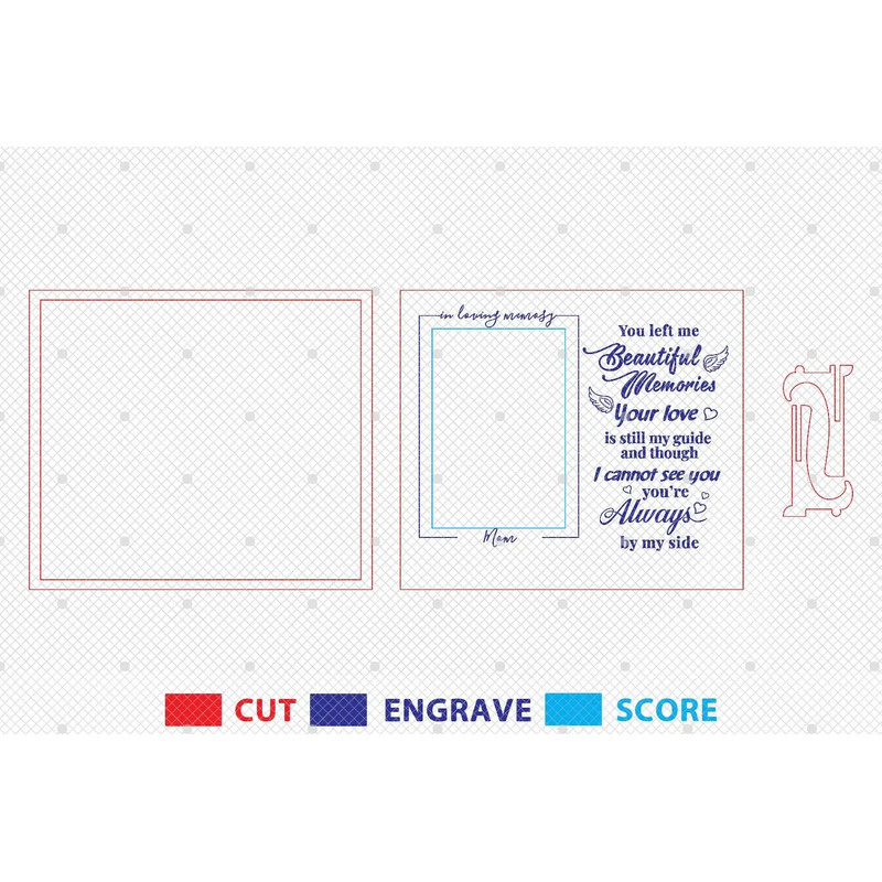 Personalized Mom Memorial Sign SVG Memorial Sign Svg Loss Of Loved One Memorial Gifts Svg Glowforge 1