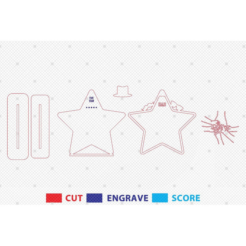 Personalized Dad And Kid Hands Heart Sign Svg Five Star Dad Sign SVGGift For DadFathers Day Gifts S 1