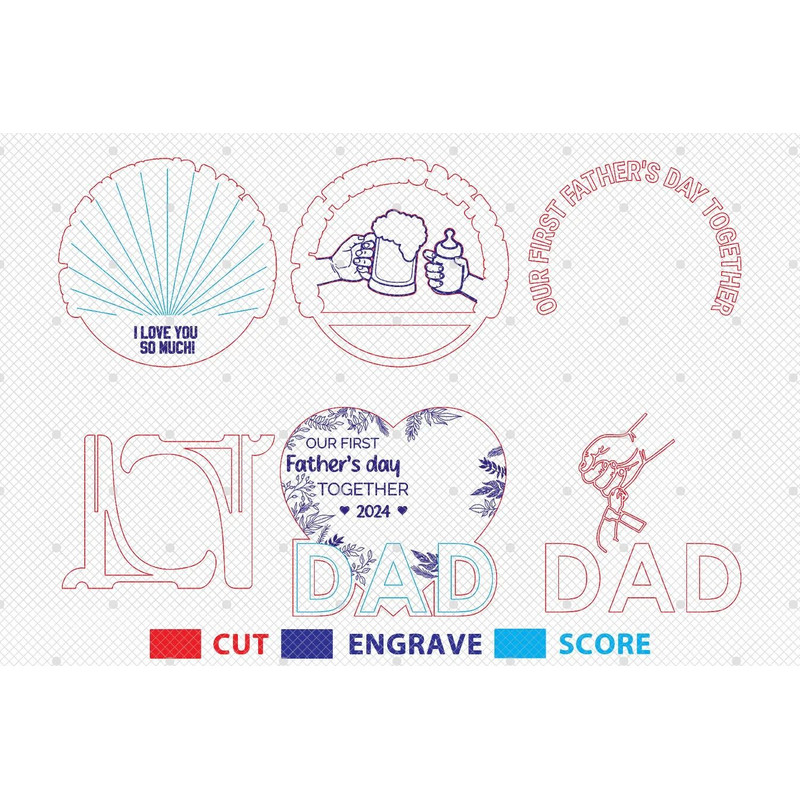 Personalized Our First Fathers Day Together Sign SVGGift For DadFathers Day SvgFathers Day Gifts Sv 1