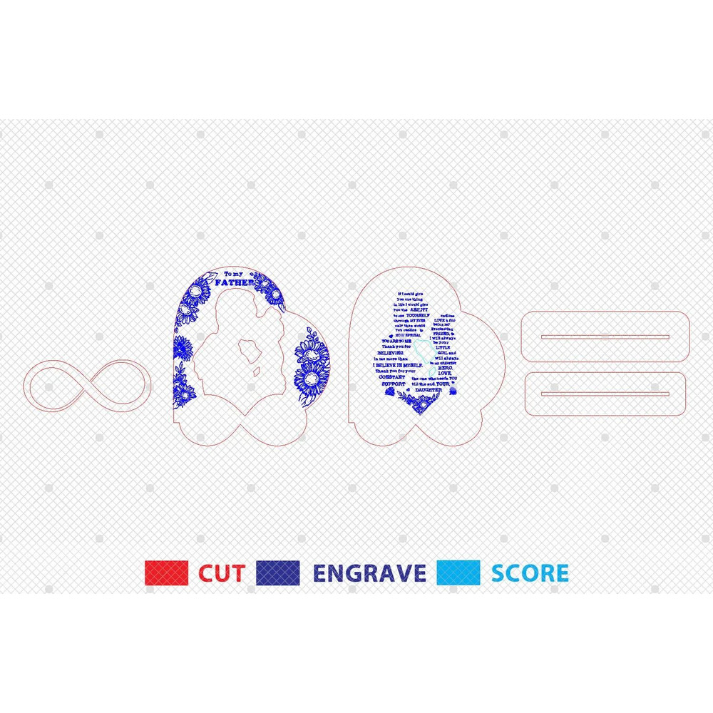 Gift For Dad Fathers Day GiftsGlowforge Svg Files 1