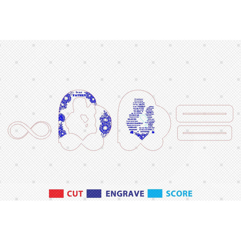 Gift For Dad Fathers Day GiftsGlowforge Svg Files 1