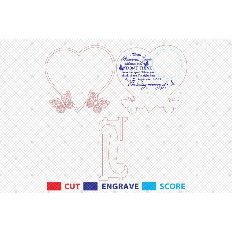 Personalized Dad Memorial Sign SVG Butterfly Memorial Sign SvgLoss Of Loved OneMemorial Gifts SvgGl 1