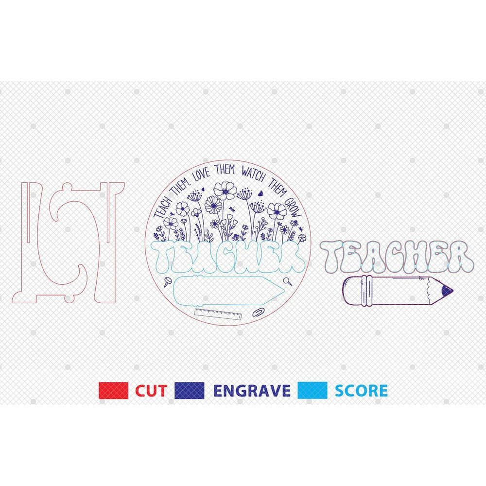 Gift For Teacher Glowforge Svg Files 1