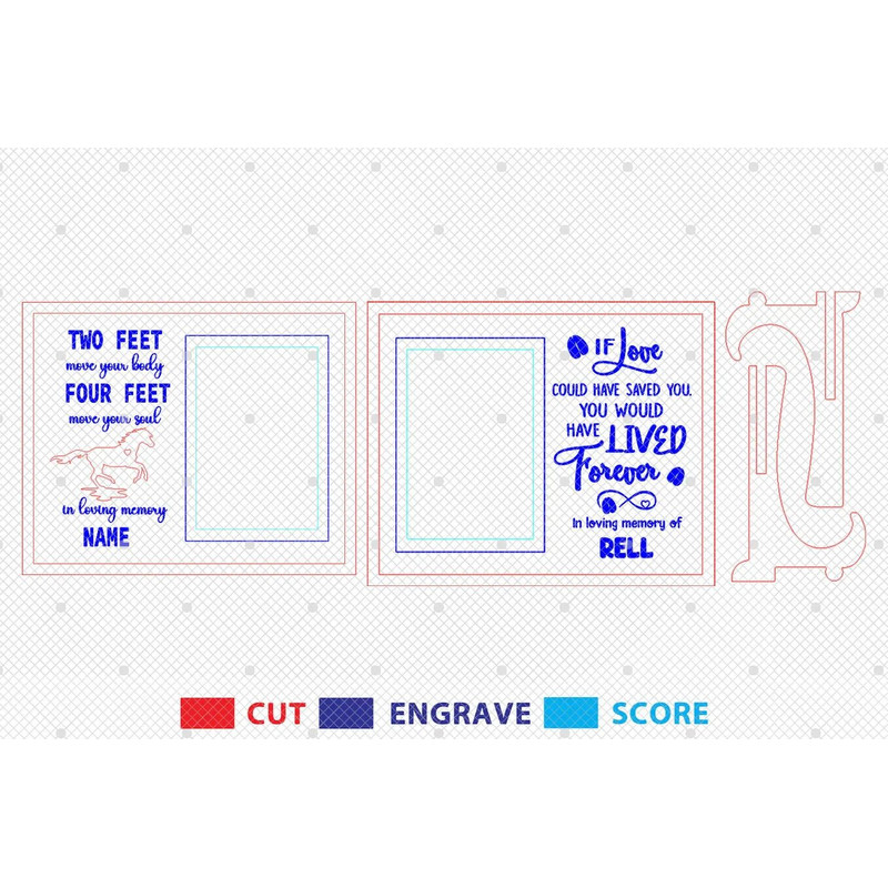 Personalized Custom Pet Loss Sign SVG Horse Memorial Sign Svg Loss Of Horse Svg Pet Photo Frame Svg 1