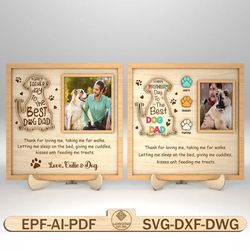 personalized best dog dad sign svg, dog lovers sign svg, gift for dad, fathers day gifts svg