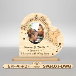 personalized couple hands together and forever sign svg, gift for couple,anniversary gifts svg