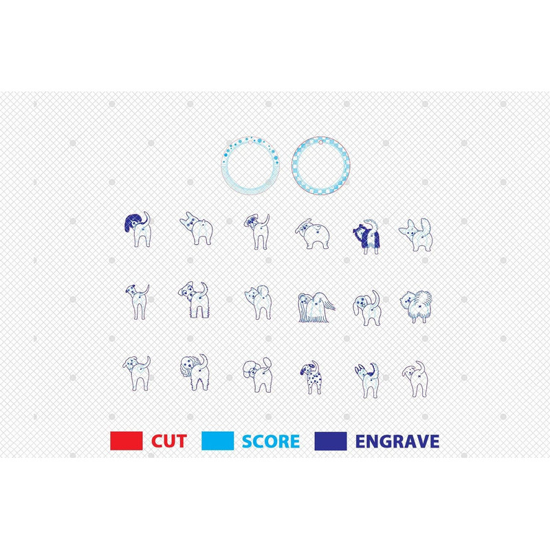 Personalized Funny Dog Butt Ornament SVG Christmas Gift Svg Christmas Ornament Svg Gift For Dog Lov 1