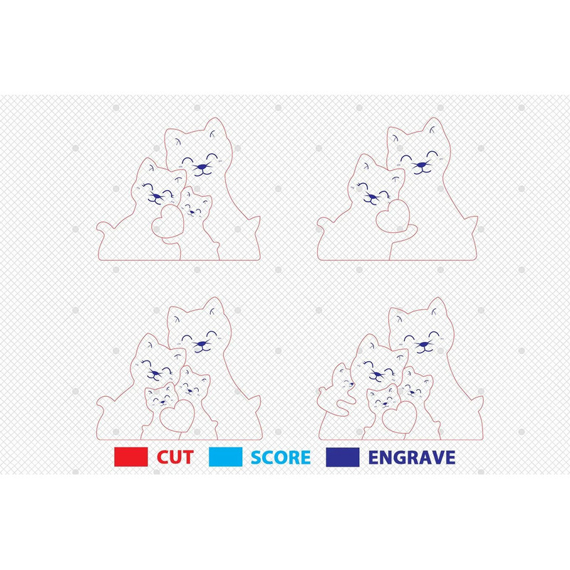 Personalized Cat Family Puzzle SVG Cat Puzzle Pieces SvgFathers Day Gifts Svg Mothers Day Svg Glowf 1