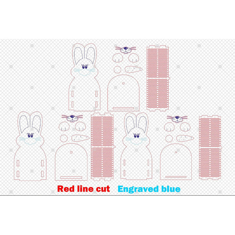 Easter Bunny Egg Holder Ornament SvgEaster Bunny Egg Holder SvgOrganizer Egg Holder StandEaster Hol 1