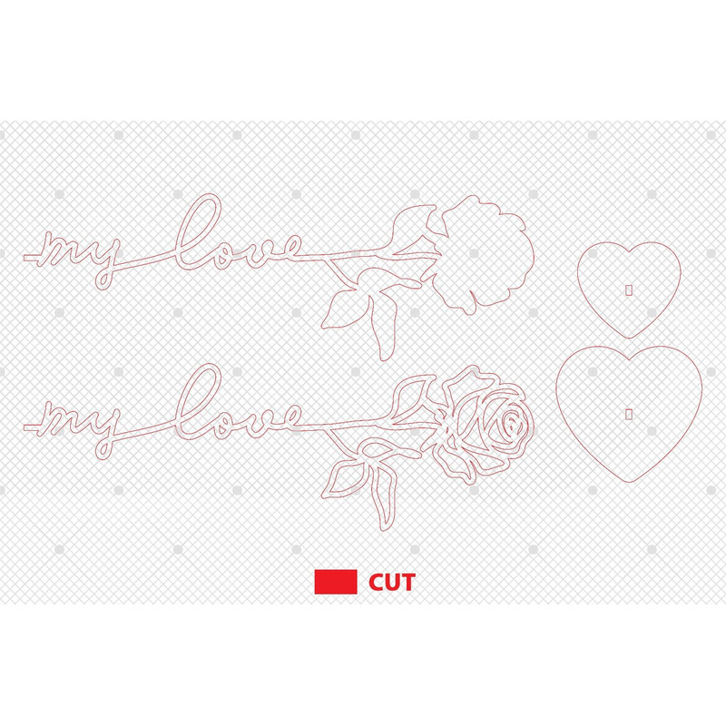Mom Rose Laser Cut File Mother And Child Baby Buds Mom Rose Svg Mothers Day Glowforge Rose Svg File 1