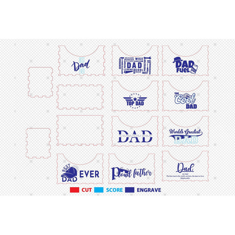 Fathers Day Gift Hat Storage Box Gift For Dad Cap Organizer Svg 1