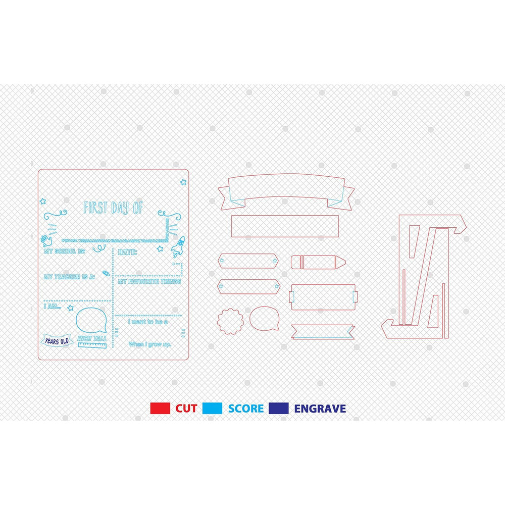 Personalized First Day Of School Sign SVG Back To School Pictures Svg Last Day Of School Sign First 1