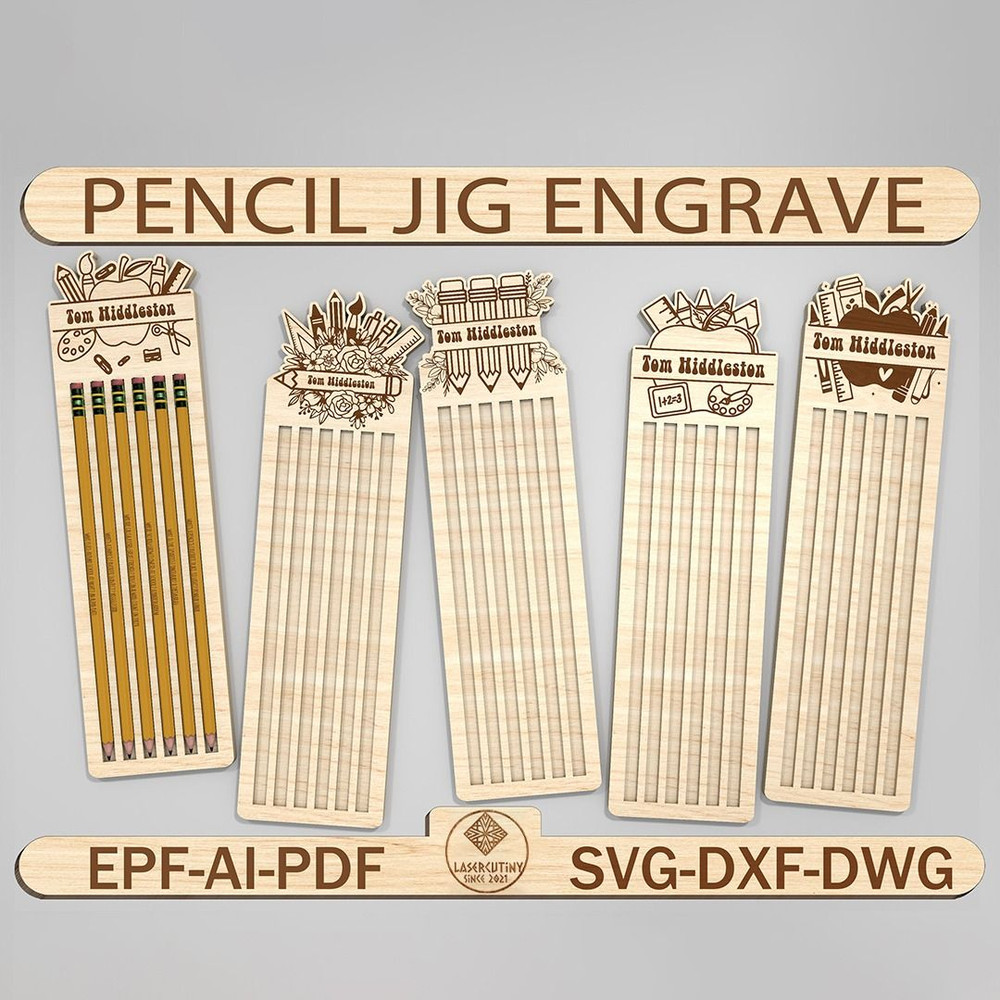 Pencil Jig Engrave Cut File Svg Engraved Pencil PunsCustom Text On Pencils Engraved Pencils Svg Pen 0