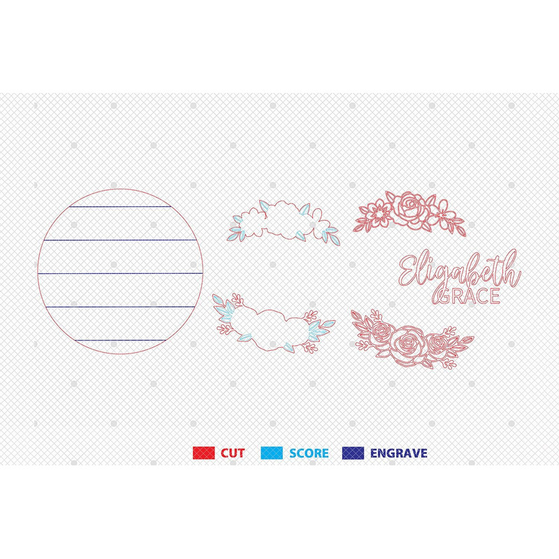 3D Flower Nursery Name Sign Svg Flower 3D Wooden Sign Girl Nursery Decor Nursery Wall Art Wood Baby 1