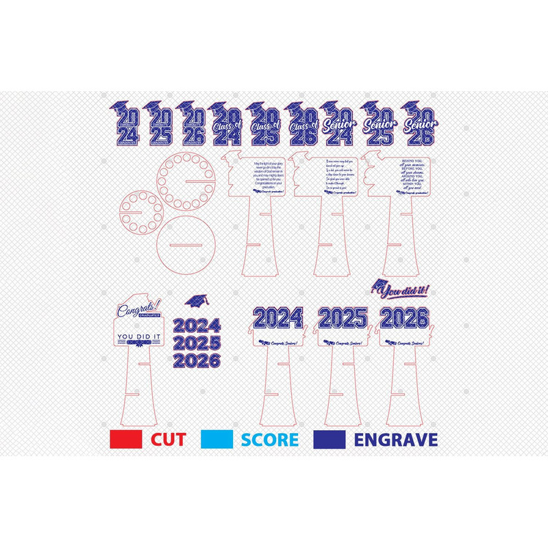 Bundle Graduation 2024 Money Cake Svg School Graduation Money HolderClass Of 2024 Laser Cut Gradua 1