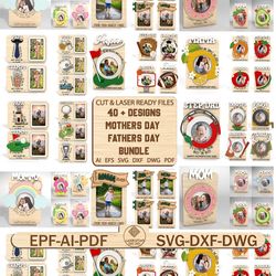 mom fridge magnet photo frame,laser ready file