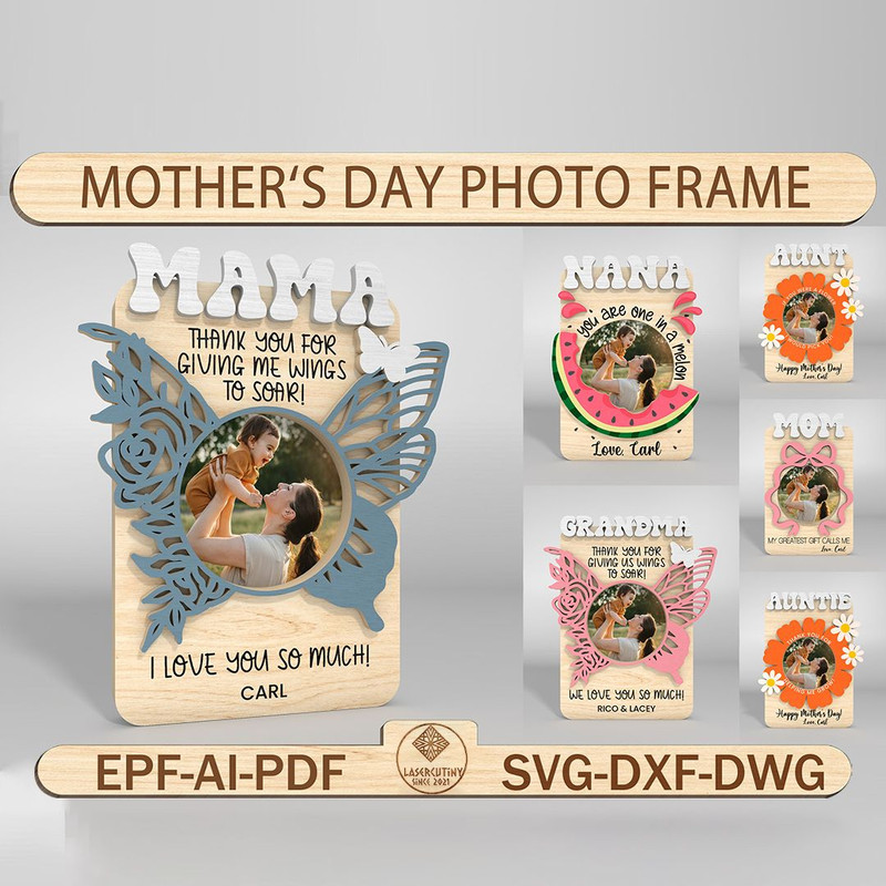 Mothers Day Fridge Photo Magnet Gift For Grandma 0
