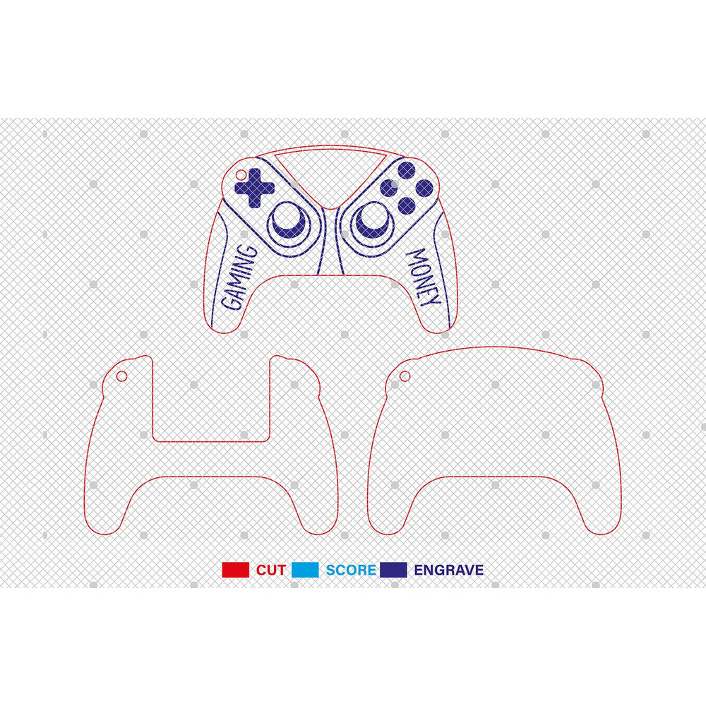 Gaming Controller Money Holder Ornament Cut File SvgGaming Money Ornament Svg Money Holder Ornament 1