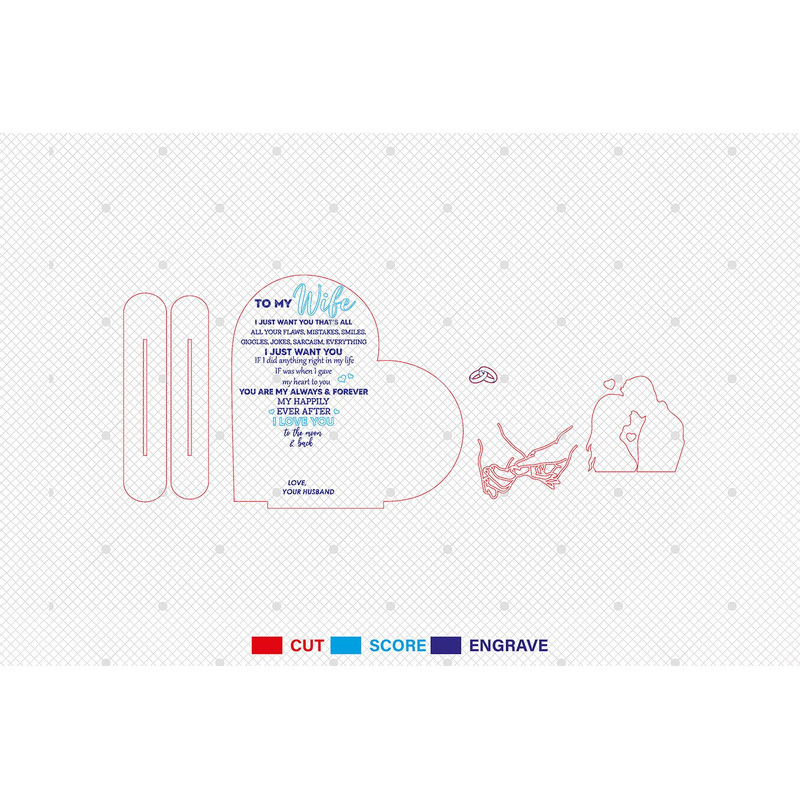 Happy Valentines Day Standing Decor Svg Loving Anniversary Svg Valentine Themed Lasercut File Svg 1