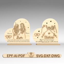 personalized bestie hands heart sign svg,gift for bestie,best friend heart sign svg, friendship sign svg