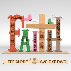 easter faith stand decor svg, retro christian svg,bible verse svg,religious svg,christian jesus art svg