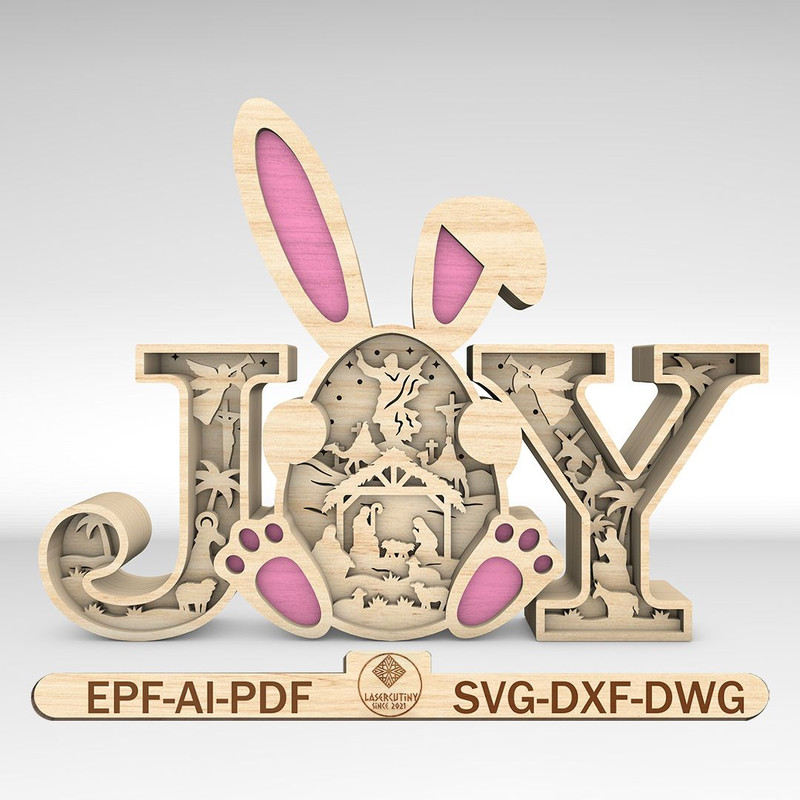 Multilayer Easter Joy Art SVG Crucifixion And Resurrection Of Christ Svg He Is Risen Svg 0
