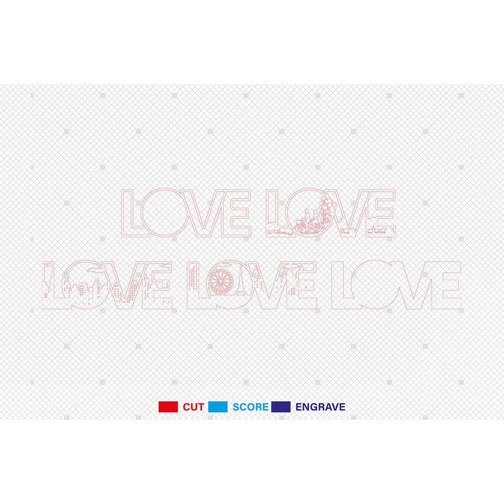 Multilayer Love Scene Art Svg 1