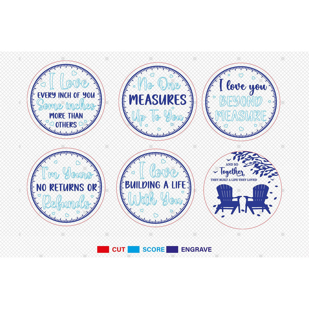 Personalized Couple And So Together They Built A Life Tape Measure Svg I Love Every Inch Tape Measu 1