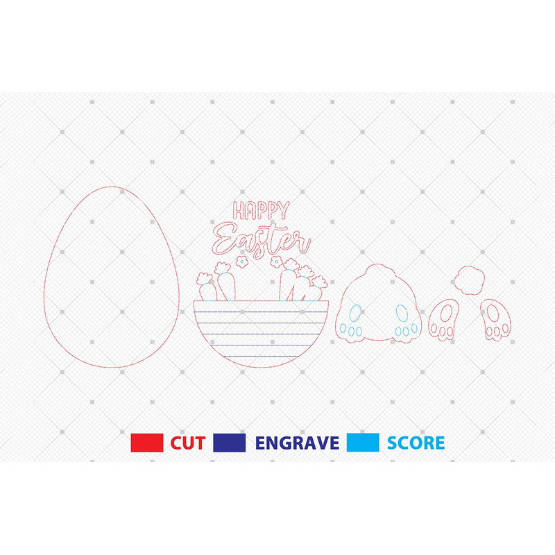 Easters Day Egg Door Hanger Lasercut File Svg Bunyy Egg Sign Door Svg Rabbit Door Hanger Svg Welcom 1