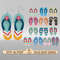 Flip Flop Earring Svg Bundle Summer Earrings Laser Cut File Flip Flop Earrings SVG Beach Earring Sv 0
