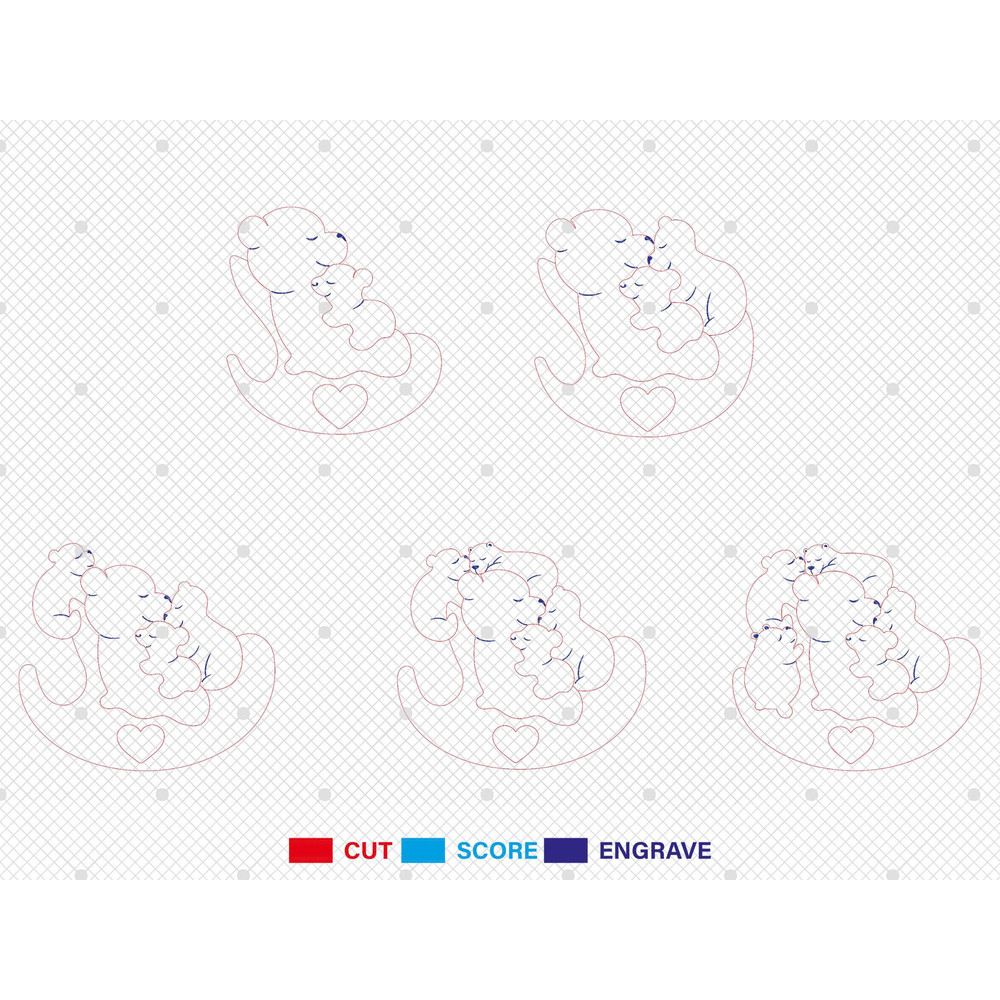 Personalized Mama Bear And Baby Puzzle Pieces SVGBear Puzzle Piece SvgMothers Day GiftMothers Day S 1