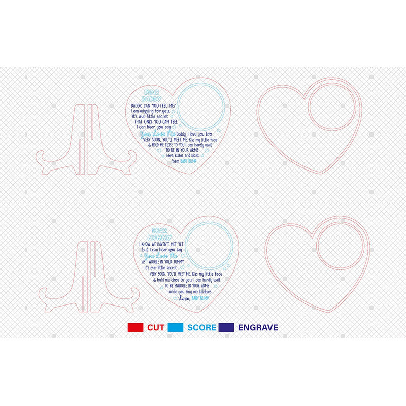 Personalized Photo Dear Mommy Daddy Love From Baby Bump Sign SVG Gift For Mom And Dad Mothers Day S 1