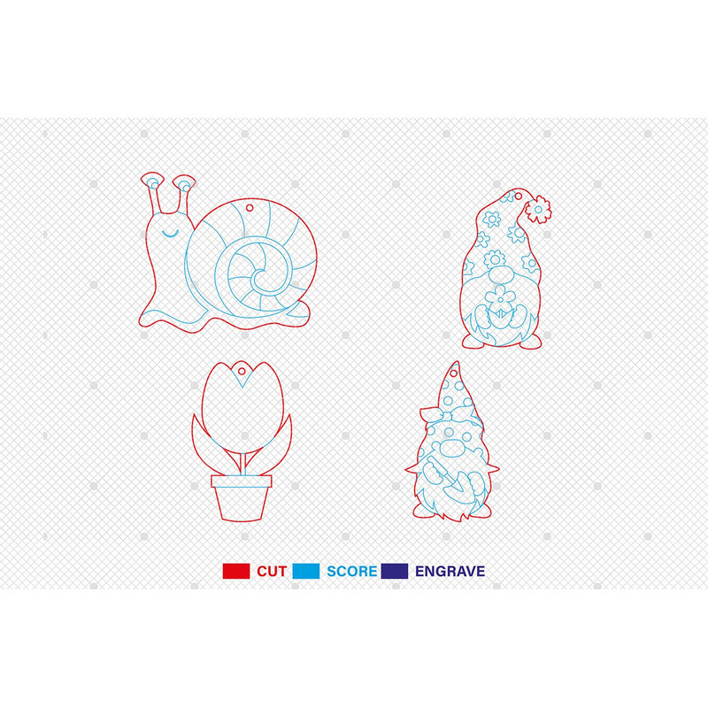 Happy Easter Earring Svg Bundle Spring Easter Earrings Laser Cut File Spring Flower Earrings SVG 1