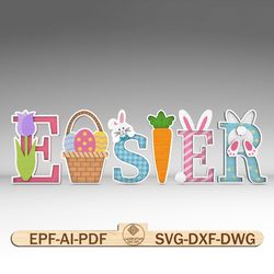 easter themed stand decor svg, easter's day svg, spring decor svg, easter decor svg, easter party svg