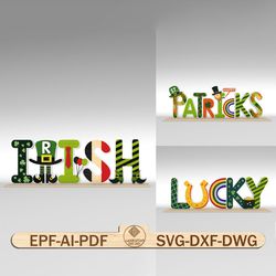 happy st. patricks stand decor svg, irish svg, lucky svg, st patricks day decor svg,irish flag party svg