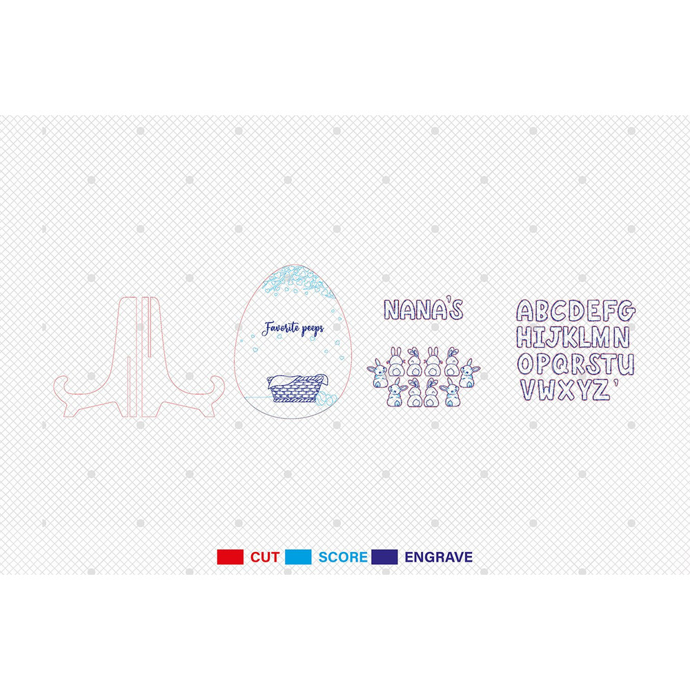 Personalized Nanas Favorite Peeps Easter Egg Sign SVG Easter Day Decor Svg Easter Bunny Sign Svg Gl 1