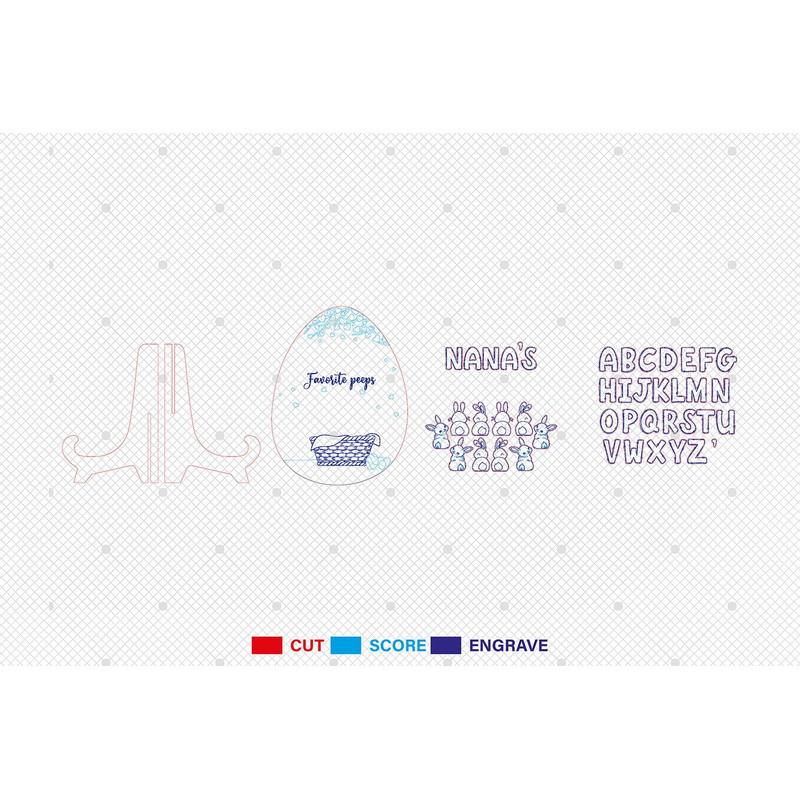 Personalized Nanas Favorite Peeps Easter Egg Sign SVG Easter Day Decor Svg Easter Bunny Sign Svg Gl 1