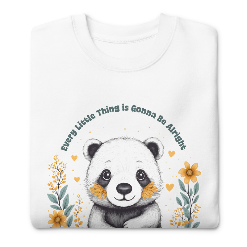 Every Little Thing Is Gonna Be Alright Positive Vibes Unisex Premium Sweatshirt 3