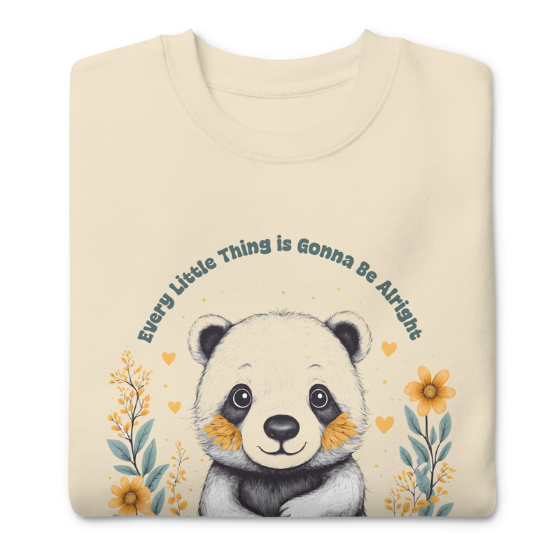 Every Little Thing Is Gonna Be Alright Positive Vibes Unisex Premium Sweatshirt 12